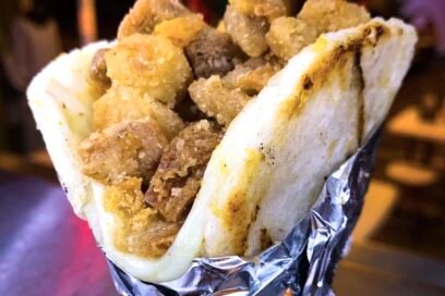 Arepa Chicharrón queso