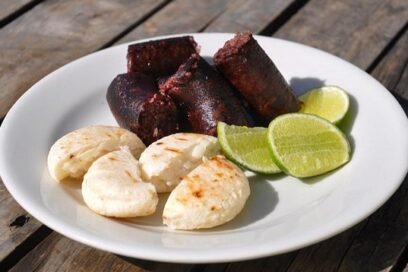 Morcilla con Arepa