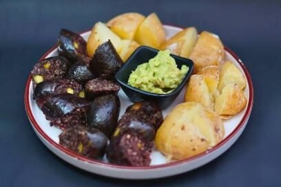 Morcilla con Papa Rústica